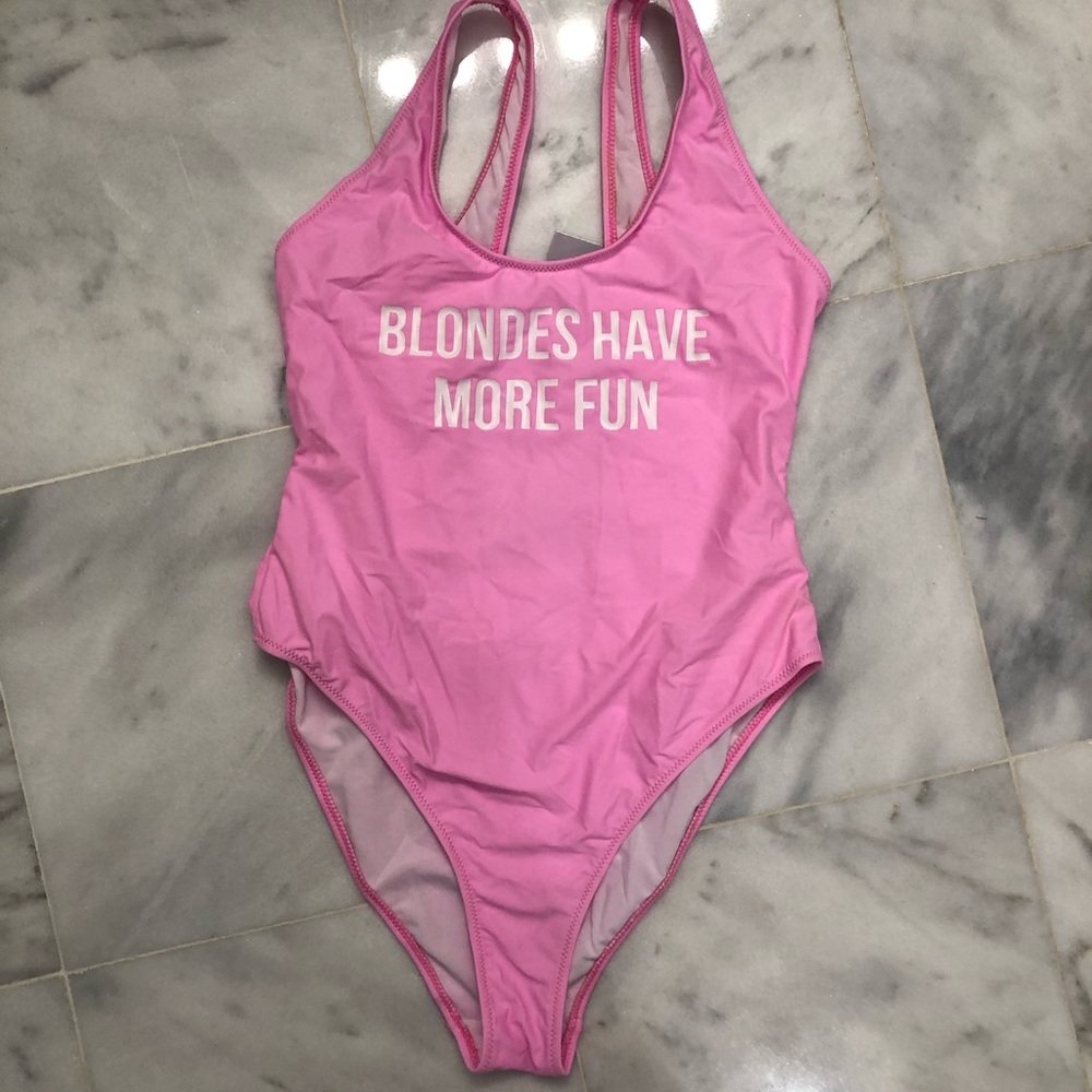 Blondes Have More Fun Misguided Bathing Suit